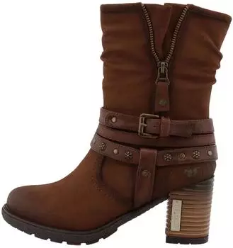 MUSTANG Faux Leather High Heel Ankle Boot