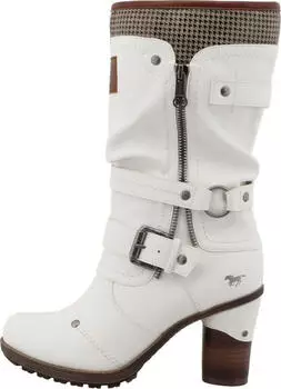 MUSTANG Boots with Decorative Zipper (15M0162001) weiß