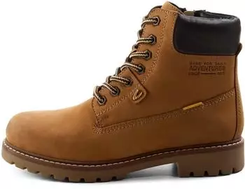Camel Active Schnürschuh mit seitlichem Reißverschluss braun