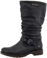 Mustang Shoes Winterstiefel "Elfi" Stiefel mit Zierriemchen und Blockabsatz