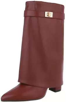 Ital Design Overknee Boots weinrot