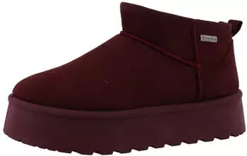 Tom Tailor Schlupf-/Reißverschlußstiefelette Warmfutter bordeaux