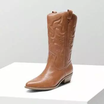 Dream Pairs Mid-Calf Boots (SDMB2218W) bräunen