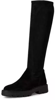 Tamaris Women's Knee-High Boot with Block Heel schwarz