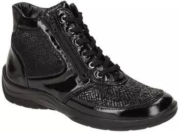 Waldläufer Casual Lace-Up for Women schwarz