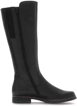 Gabor Tall Shaft Boots with Removable Footbed Block Heel (8023.04) schwarz