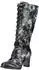 Laura Vita Boots Leather/Textile High-Heel Boots schwarz