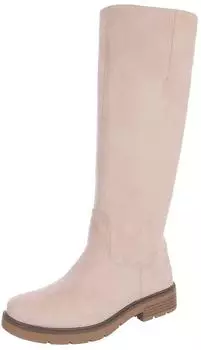 Ital Design Cowboy Boots with Zip 1923 beige