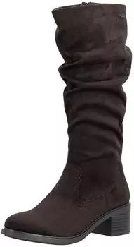 Rieker Classic Boot with Slouchy Shaft and Block Heel braun