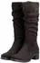 Rieker Classic Boot with Slouchy Shaft and Block Heel braun