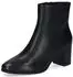 Caprice Ankle Boot Block Heel with Subtle Decorative Seam schwarz