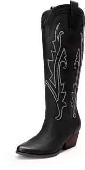Dream Pairs SDMB26003W Women's Mid-Calf Boots schwarz