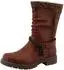 Tom Tailor Winter Boots Block Heel, Knee-High Boots with Water-Repellent TEX Equipment cognacfarben
