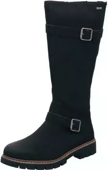 Tom Tailor Winter Boots Block Heel with Fashionable Decorative Buckle schwarz