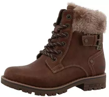 MUSTANG Matilde Winter Boots Lace-up Boots with Warm Lining braun