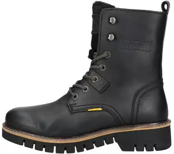 Camel Active Schn&uuml;rstiefel mit Profilsohle schwarz