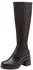 Tamaris Boot Synthetic 1-25526-45 - Zip, TOUCH-IT Footbed, Block Heel 8 cm, ANTIslide Function dunkelbraun