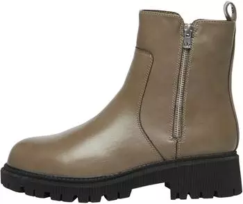s.Oliver Women's Boots - Leather Look with Decorative Detail mokka