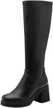 Tamaris 1-25526-45 Boot with Zip, TOUCH-IT Footbed, Block Heel 8 cm, ANTIslide Function schwarz