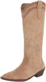 Ital Design Cowboy Boots with Zip 0864 hellbraun