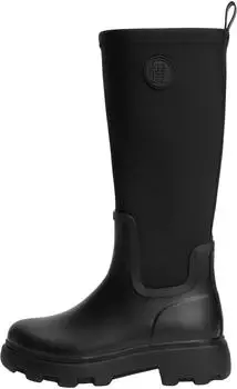 Tommy Hilfiger TH STAMP WARM KNEE RAIN BOOT schwarz