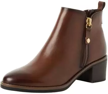 Marco Tozzi Women's Leather Boots with Zip Comfortable braun
