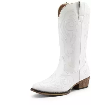 Dream Pairs Women's Mid-Calf Boots weiß