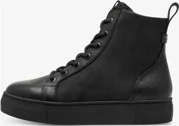 Tamaris Ankle Boot Material Mix Leather/Textile schwarz