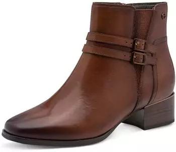 Tamaris Wide Fit Boot Heel (8-85309-47) cognac