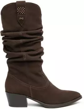 Nero Giardini Suede Leather Boots dunkelbraun