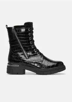 s.Oliver Women's Boots - Leather Look schwarz
