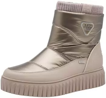 Marco Tozzi Stiefelette Materialmix Textil/Synthetik F-Weite taupe comb