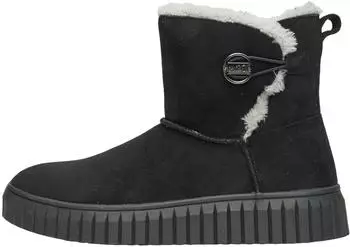 s.Oliver Damen Stiefel - Veloursleder-Optik schwarz