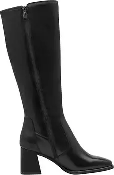 Tamaris Stiefel Blockabsatz Langschaftstiefel schwarz