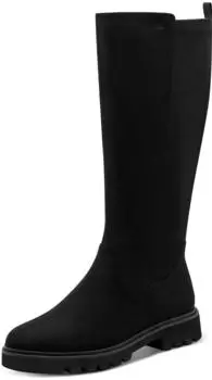 Jana Shoes Long Boot Flat Vegan schwarz
