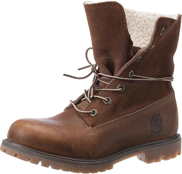 Timberland Women's Authentics Waterproof Fold-Down Boot (8328R) tobacco-forty