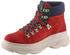 Marc O'Polo Lace-up boot in soft suede (90815336301315) red