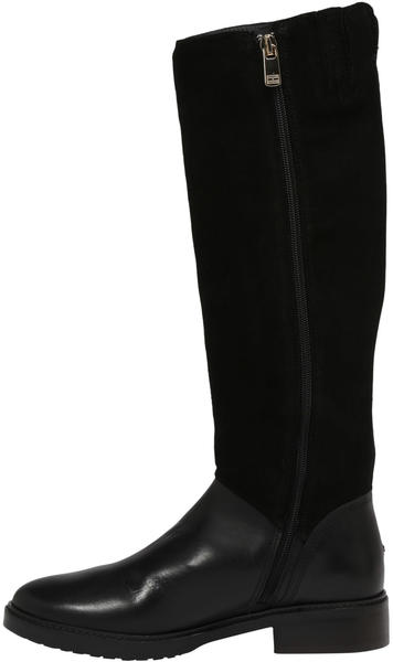 Tommy Hilfiger Essential Long Suede Boots black