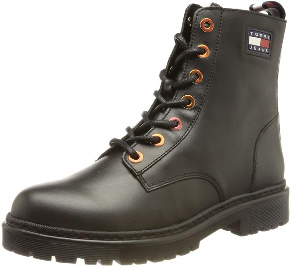 Tommy Hilfiger Tommy Badge Leather Cleat Boots (EN0EN01537) black