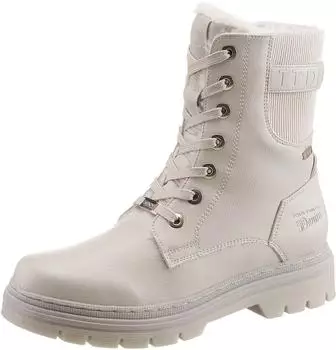 Tom Tailor Warmfutter Damen Tex-Membran Zierband Rei&szlig;verschluss beige