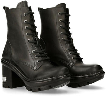 New Rock Rock NEOTYRE07X-S1 Gothic schwarz Leder Wild Biker Schuhe