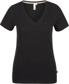 S.Oliver T-Shirt mit V-Ausschnitt (45.899.32.6149) schwarz