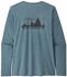 Patagonia Women's Long-Sleeved Capilene Cool Daily Graphic Shirt '73 skyline: light plume grey x-dye