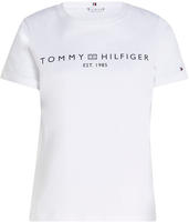 Tommy Hilfiger Kurzarmshirt "REG CORP LOGO C-NK mit Logoschriftzug und...