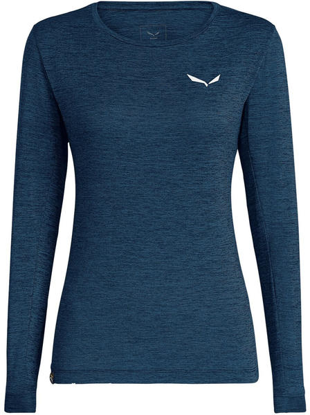 Salewa Puez Melange Dry’Ton Longsleeve T-Shirt Women blue navy blazer melange