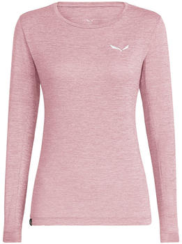 Salewa Puez Melange Dry’Ton Longsleeve T-Shirt Women pink zephyr melange