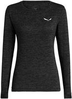 Salewa 27454, SALEWA Damen Shirt PUEZ MELANGE DRY W L/S TEE black out melange...