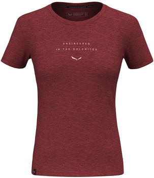 Salewa Eagle Eitd Merino T-Shirt Women red syrah