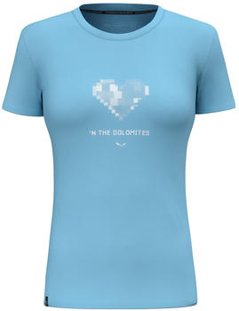 Salewa Pure Heart Dry'Ton T-Shirt Women blue air blue