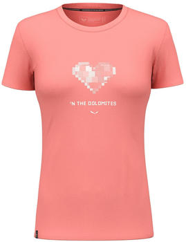 Salewa Pure Heart Dry'Ton T-Shirt Women pink lantana pink